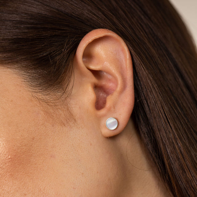 Boucles d'Oreilles White Gloss