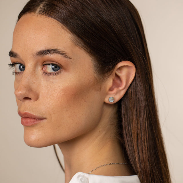 Boucles d'Oreilles White Gloss