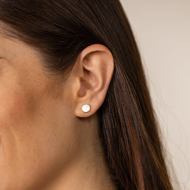Boucles d'Oreilles White Gloss