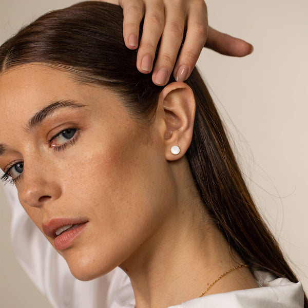 Boucles d'Oreilles White Gloss