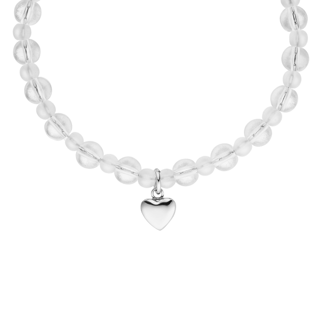 White Heart Bracelet