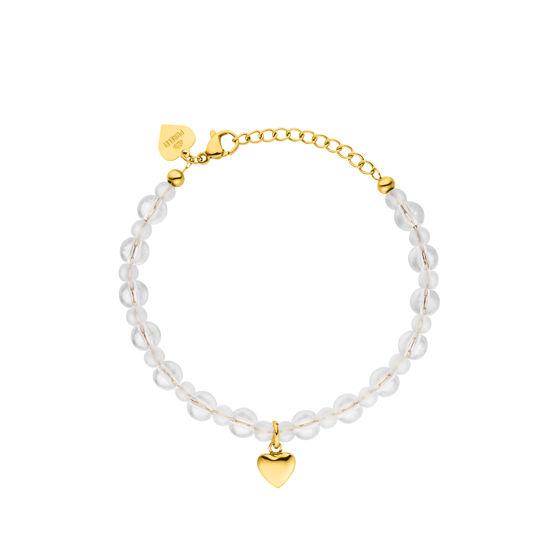 White Heart Bracelet
