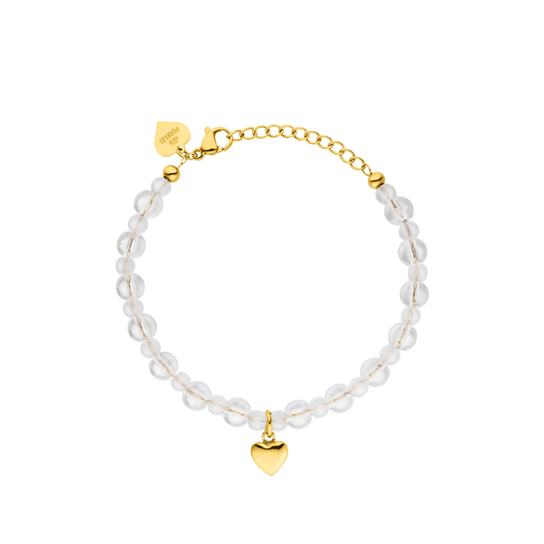 White Heart Bracelet