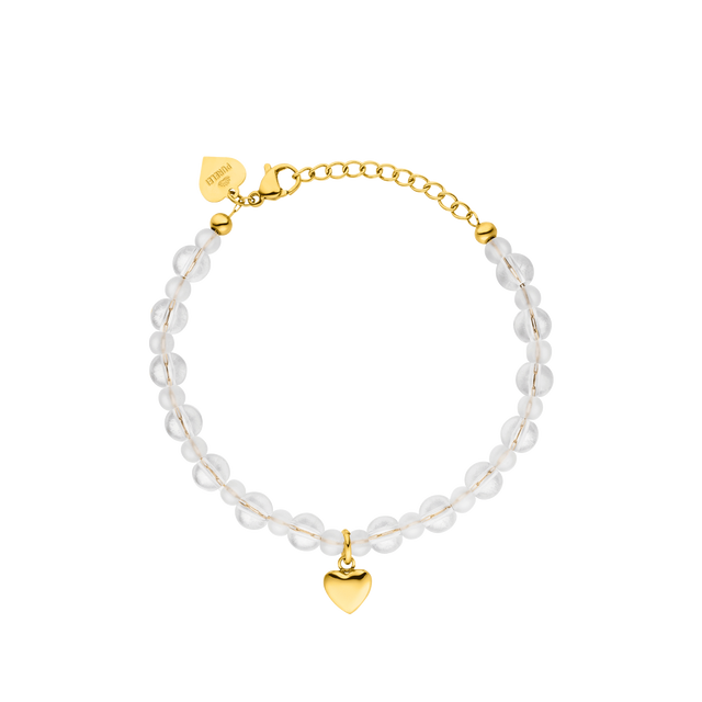White Heart Bracelet