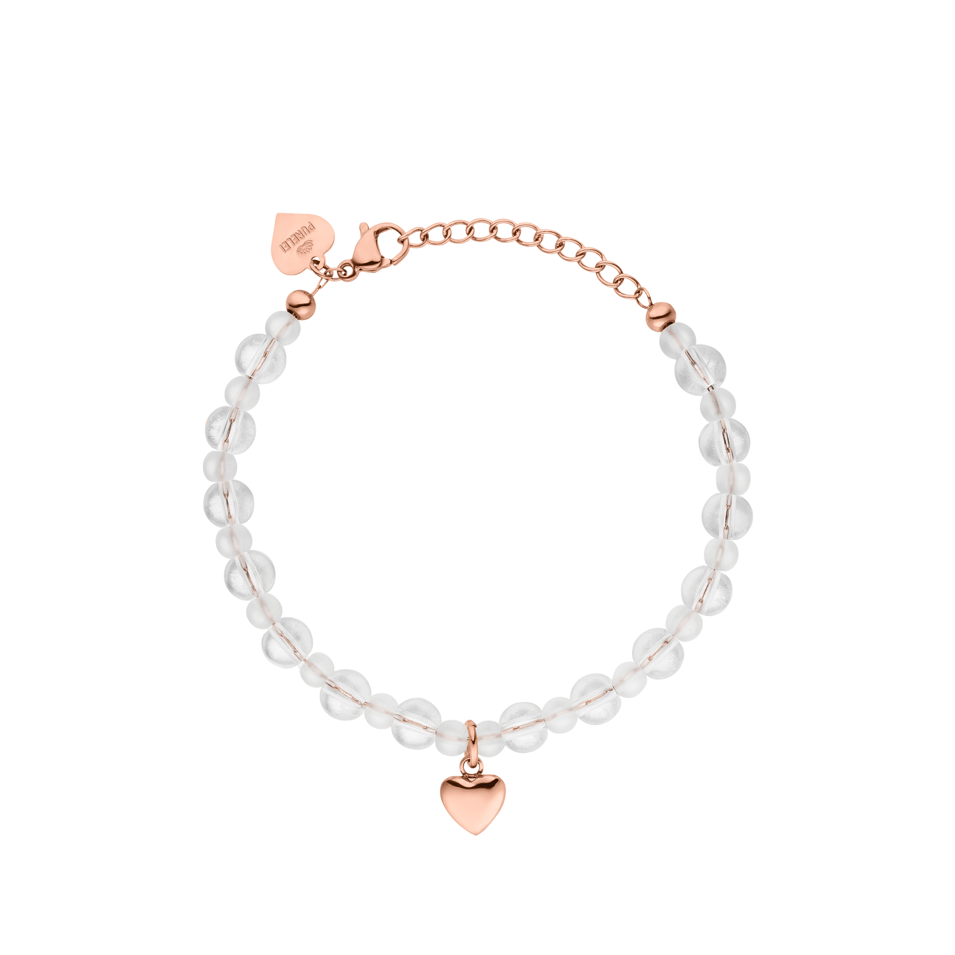 White Heart Bracelet