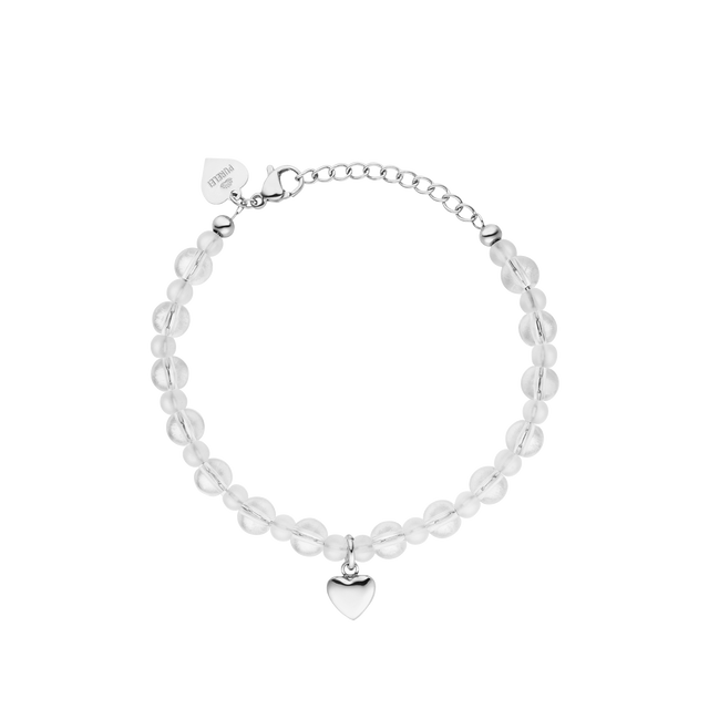 White Heart Bracelet