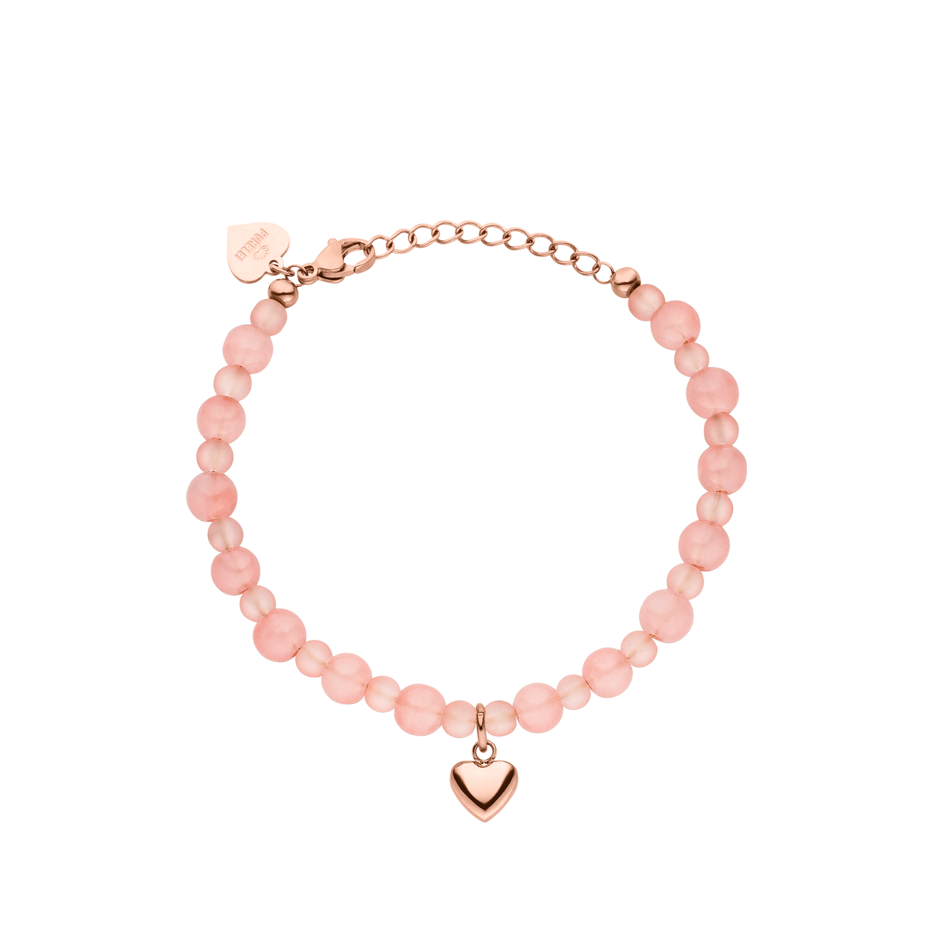 Peachy Heart Bracelet