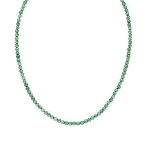 PURELEI Aventurine Kette mit grünen Natursteinperlen, verstellbar, nickelfrei und elegant für inneres Gleichgewicht.