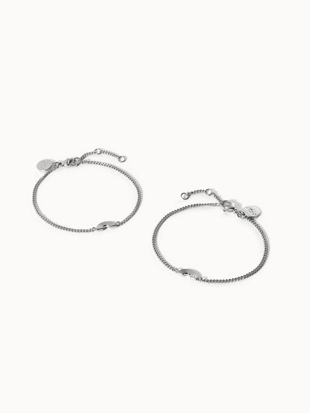 Set Bracelets Rainbow Love