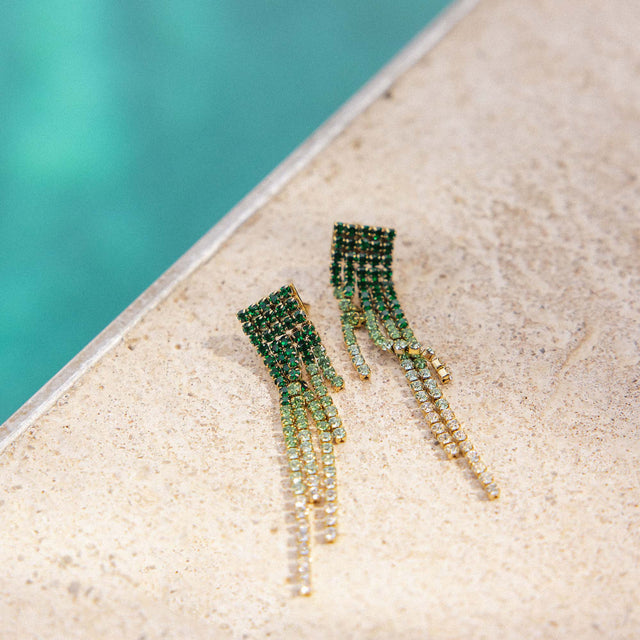 Boucle d'Oreille Green Glow