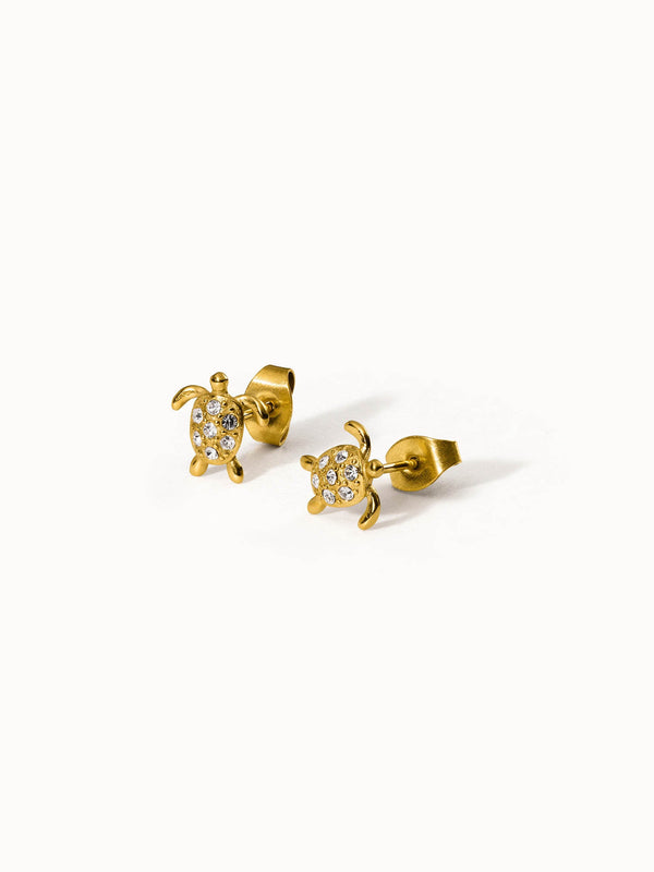Boucles d'Oreilles White Turtle