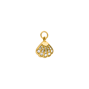 Glitter Shell Charm