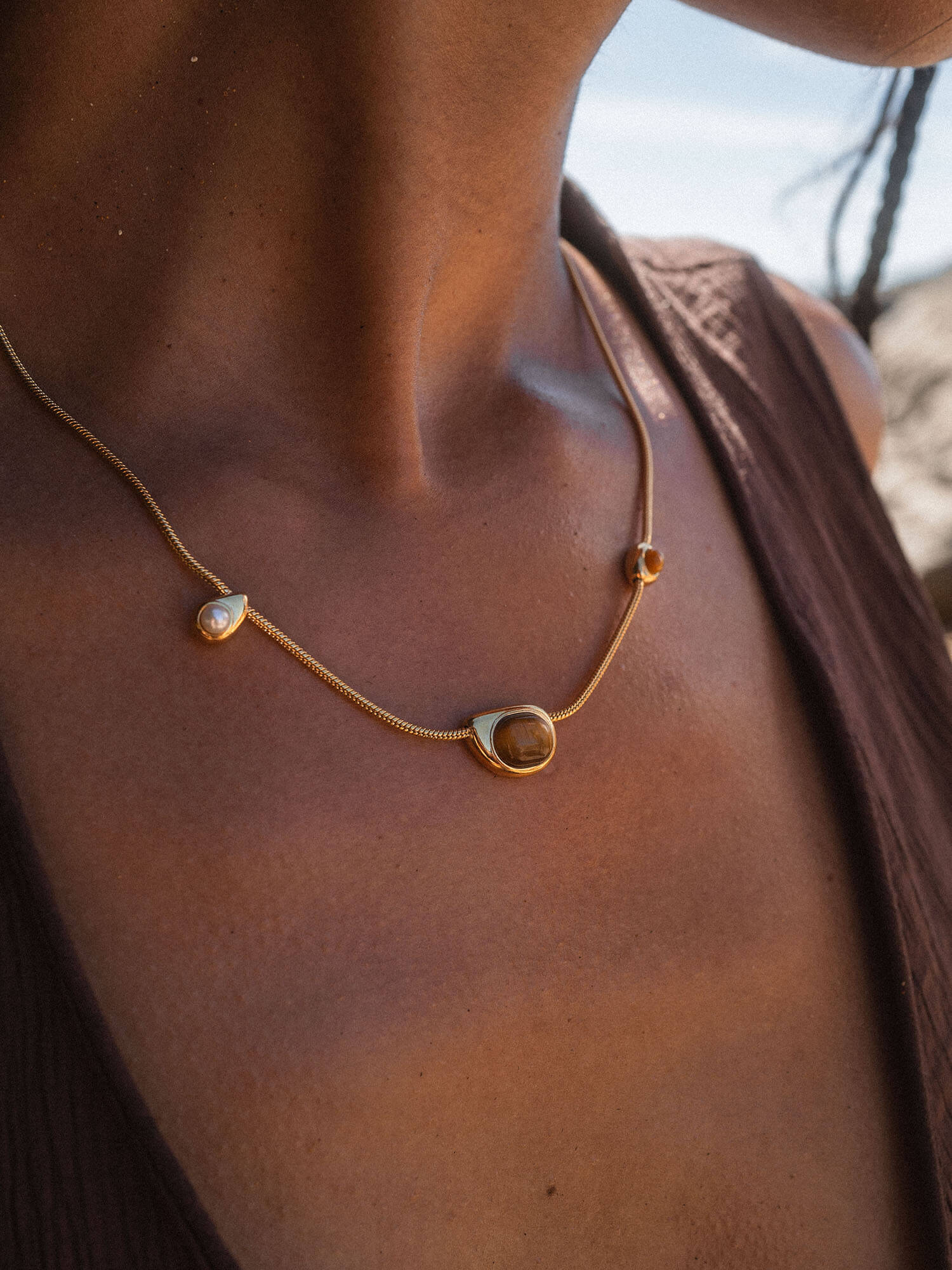 Collier Golden Gaze