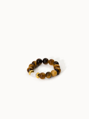Bague Tiger's Eye Pearl