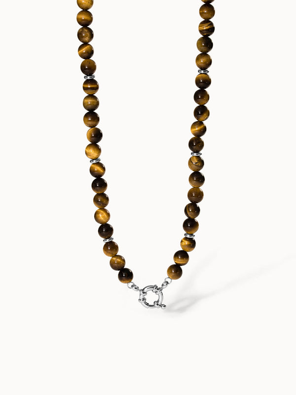 Collier en pierre de tigre