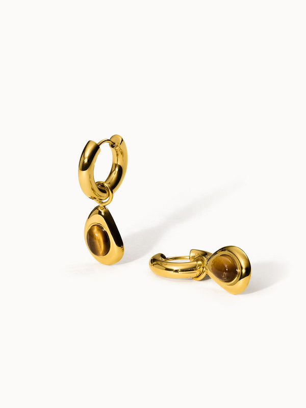 Boucles d'Oreilles Tiger's Eye