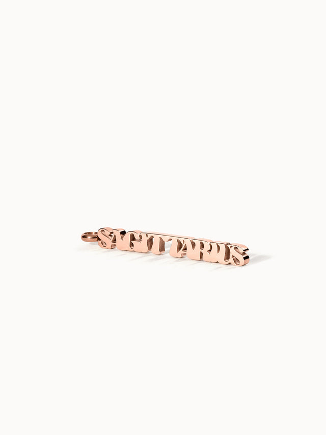 Sagittarius Letter Charm