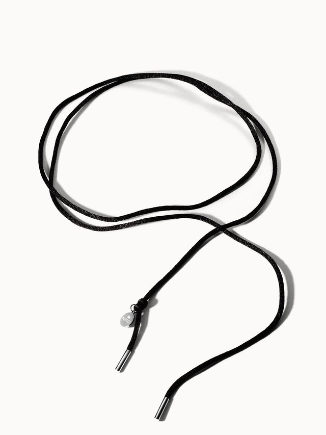 Collier Black Satin