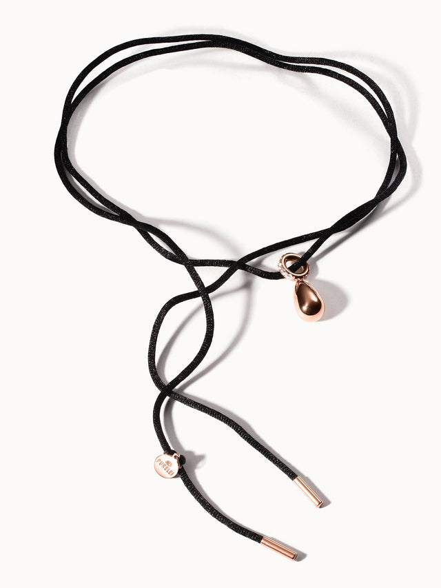 Collier Black Satin