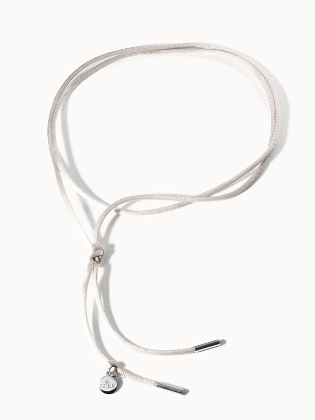 Collier Gray Satin