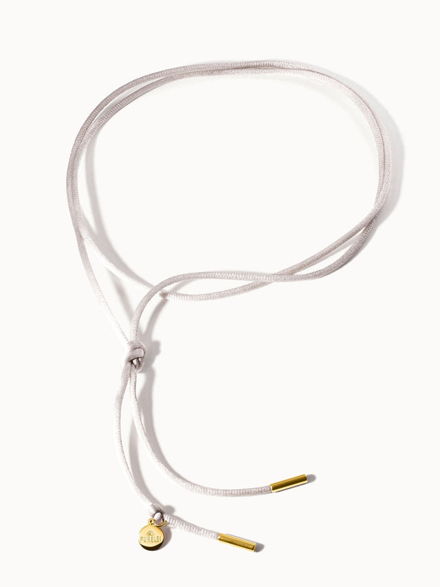 Collier Gray Satin