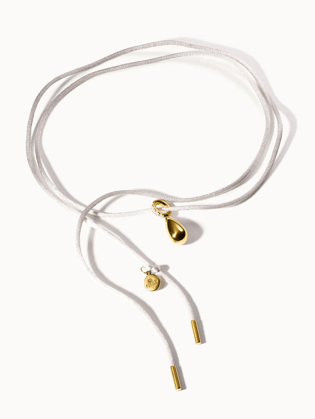 Collier Gray Satin