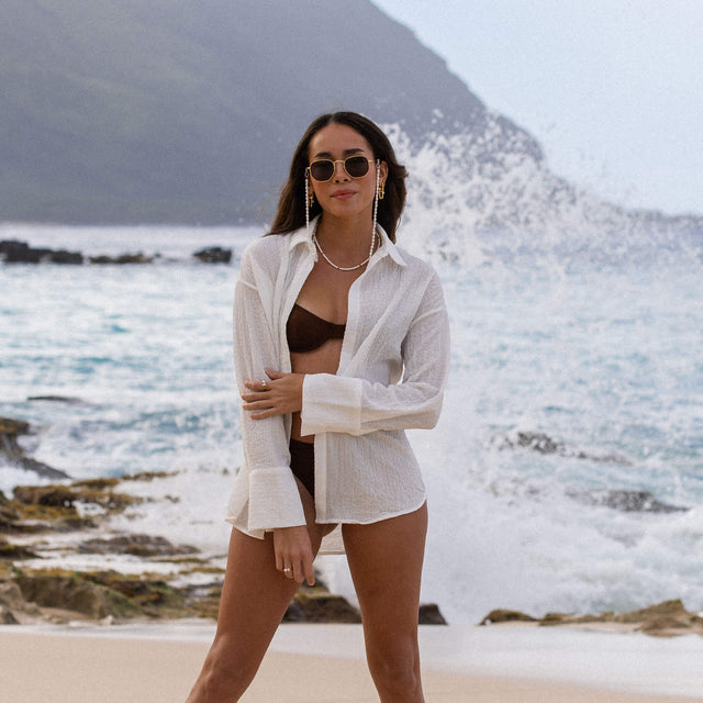 Chaîne de Lunettes Pearl Drop