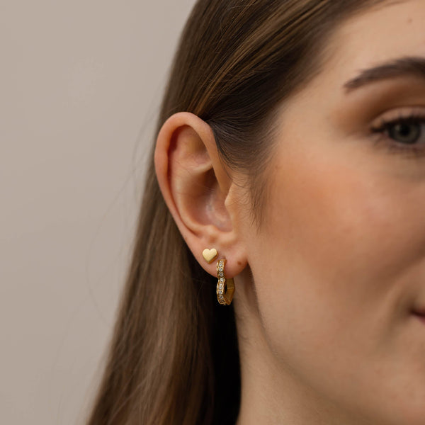 Boucles d'Oreilles Glitter Heart
