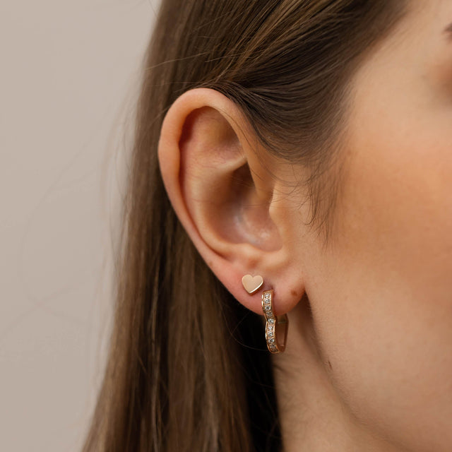 Boucles d'Oreilles Glitter Heart