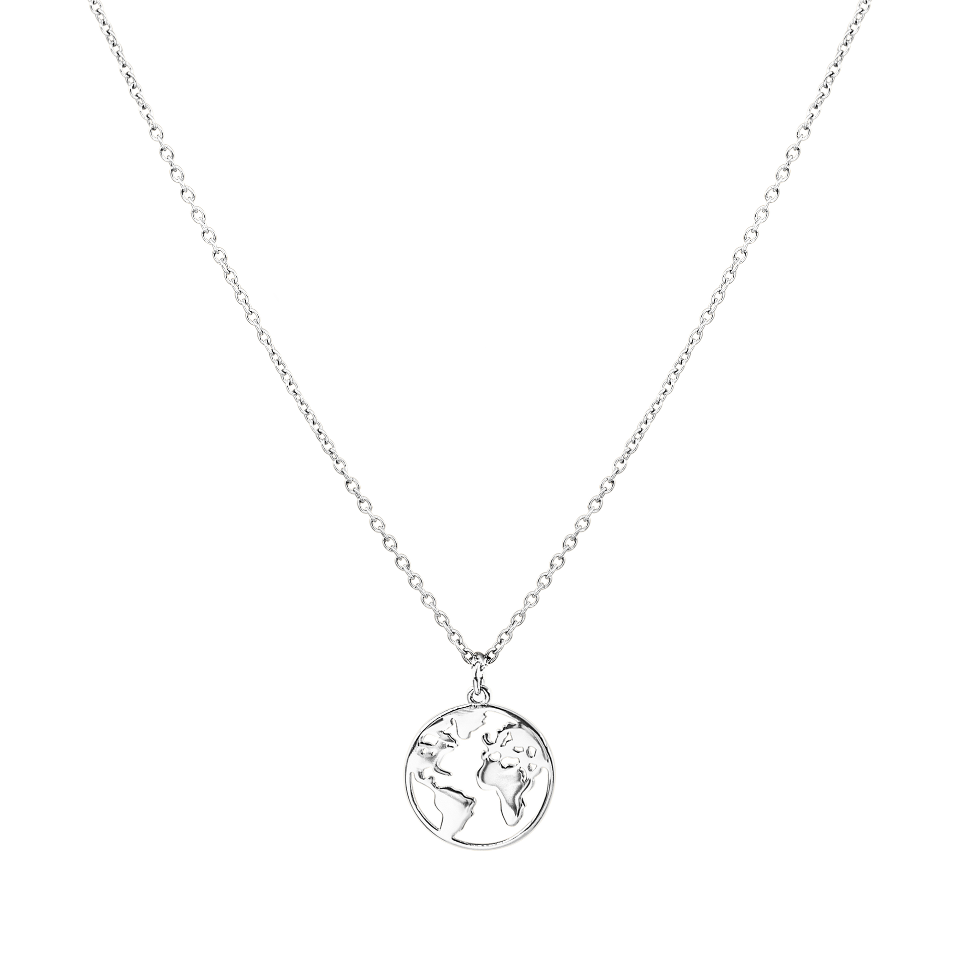 World Map Necklace