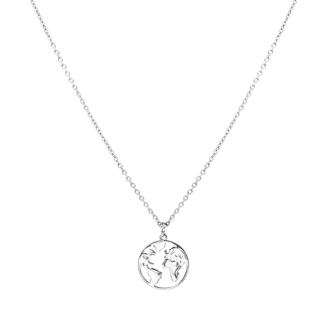 World Map Necklace