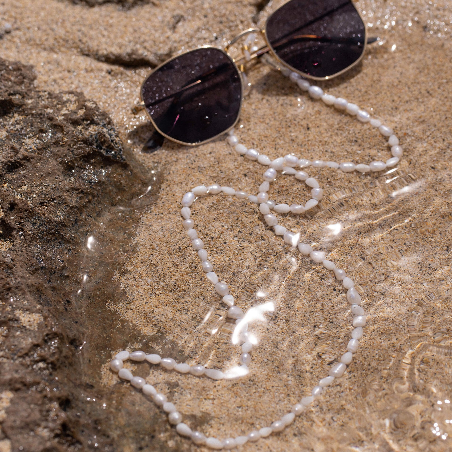 Chaîne de Lunettes Pearl Drop