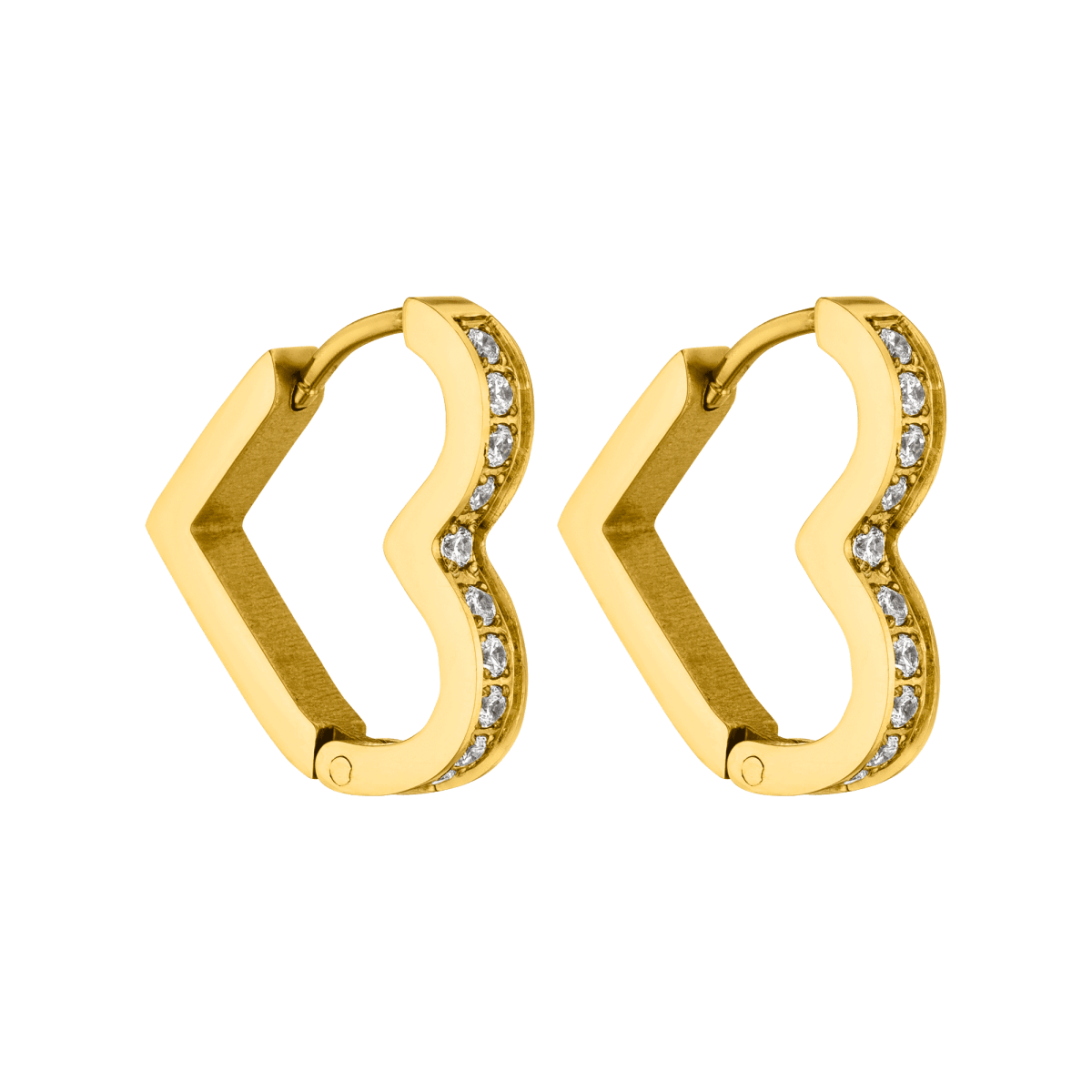 Glitter Heart Earring - INT PURELEI