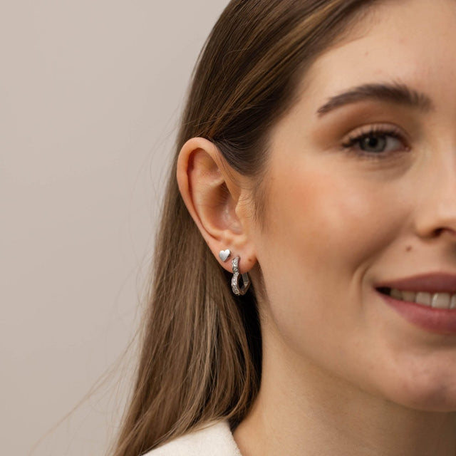 Glitter Heart Earring - INT PURELEI