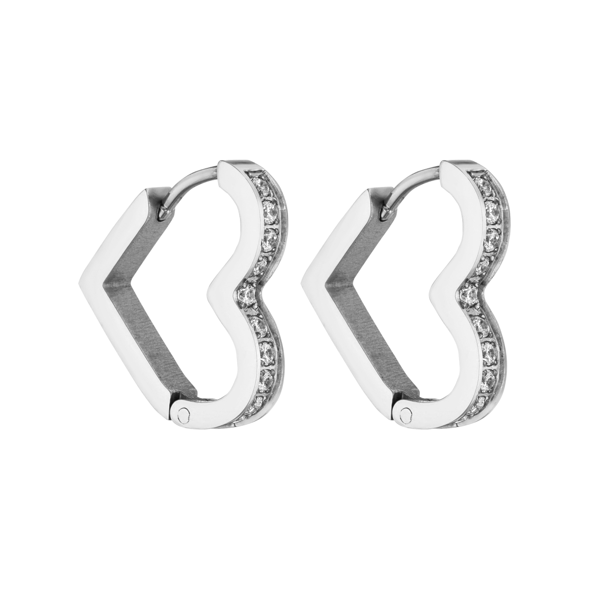 Glitter Heart Earring - INT PURELEI