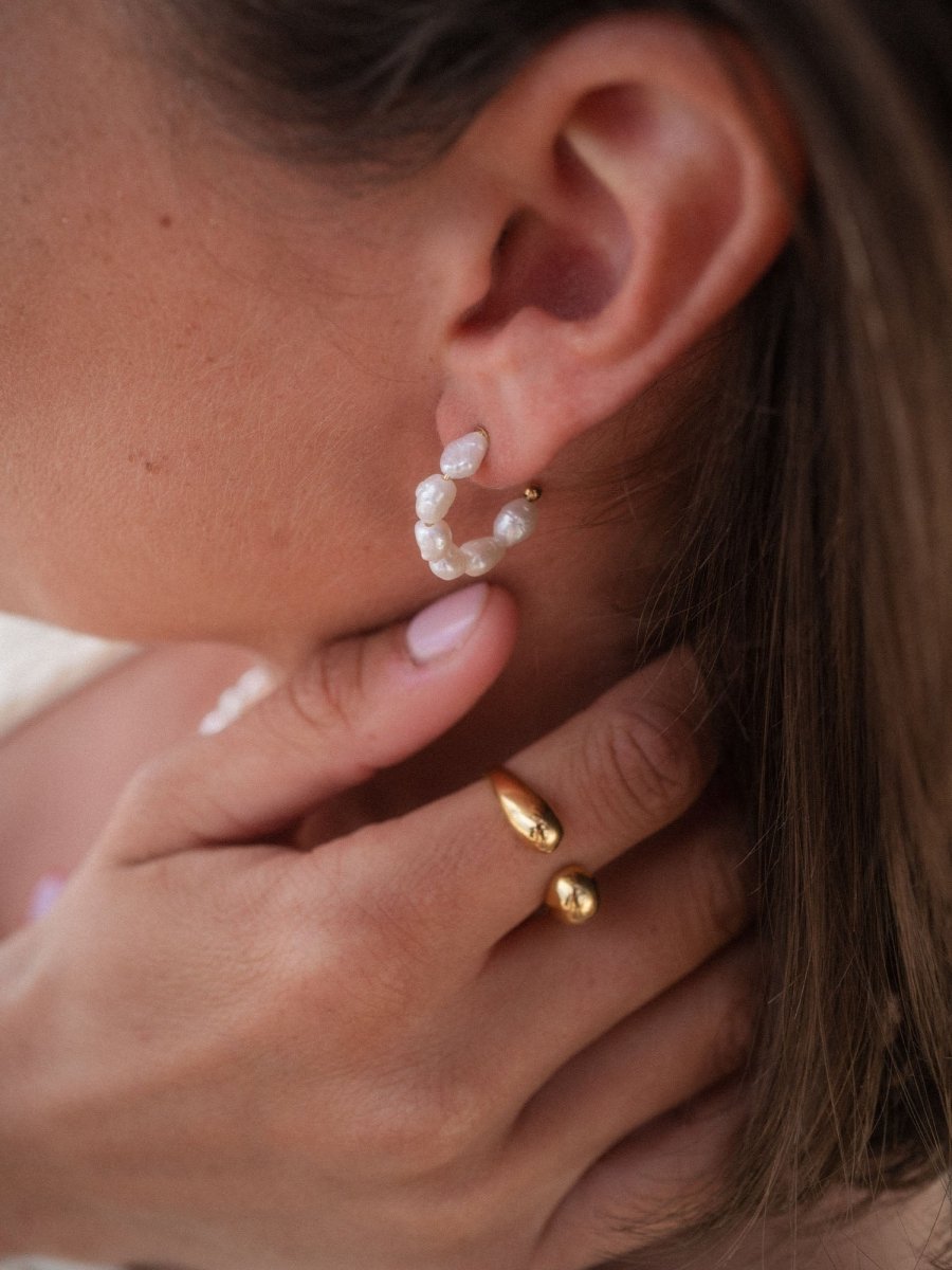 Organic Pearl Earrings - INT PURELEI