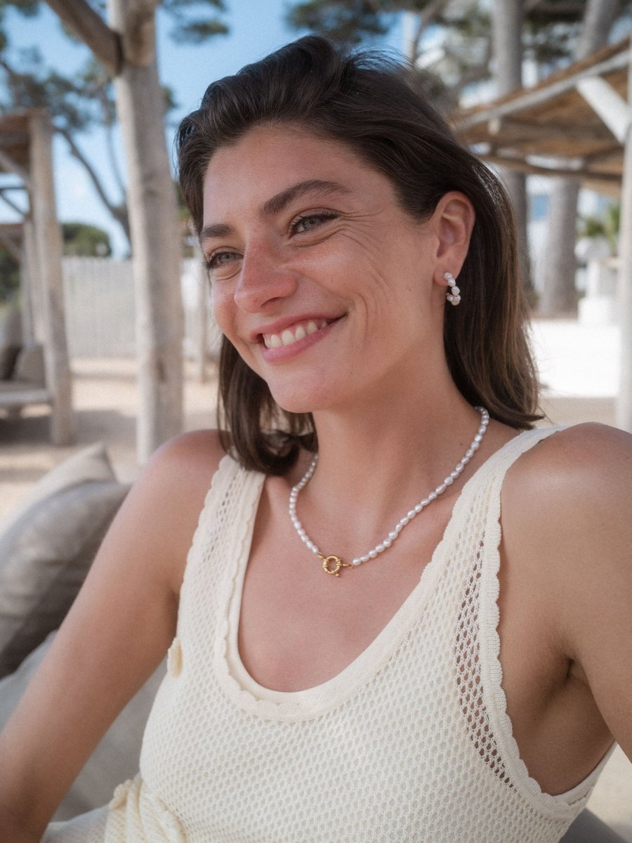 Organic Pearl Earrings - INT PURELEI