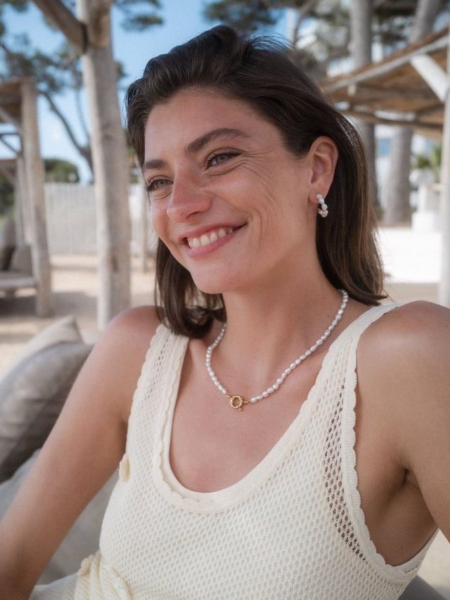 Organic Pearl Earrings - INT PURELEI