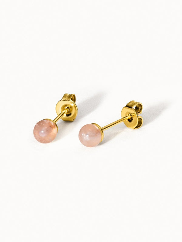 Rose Quartz Earring - INT PURELEI