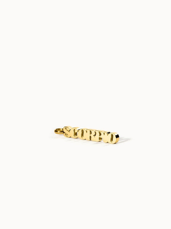 Scorpio Letter Charm - INT PURELEI