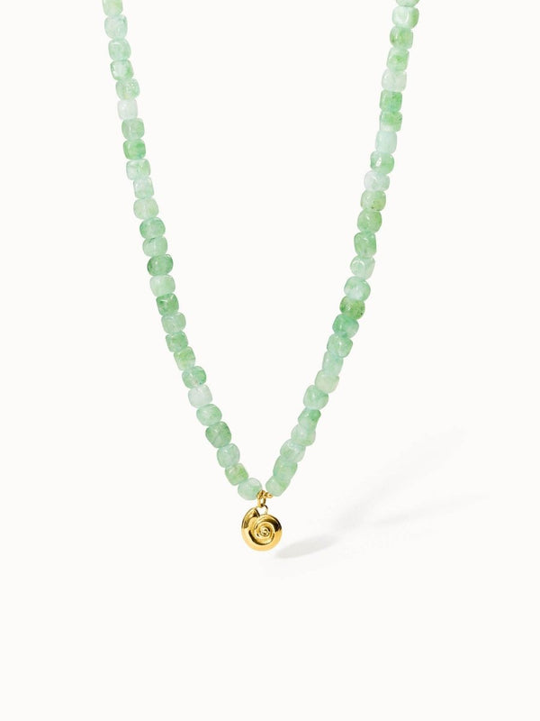 Sundial Shell Jade Necklace - INT PURELEI