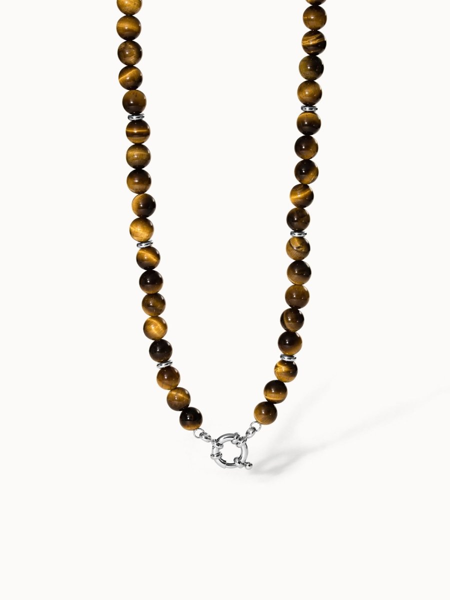 Tiger's Eye Charm Necklace - INT PURELEI